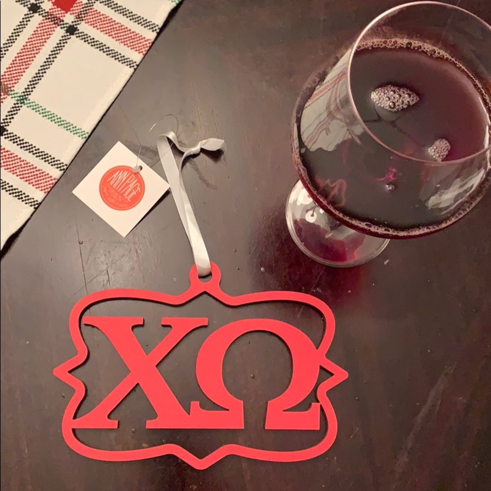 Chi O ornament.